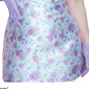 NEW DOLLS KILL BLOOMING PRETTY POLAROID MINI SKIRT